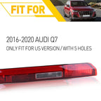 Rear Left Bumper Reflector Light for Audi Q7 (2016–2020) 5 Holes