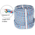 16 Strand Double Braid Polyester Nylon Rope for Arborist (1/2"×150')