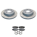 DuraGo Rear Rotor & Akebono ProACT Ceramic Disc Brake Pad Kit for Silverado 1500 LD (2014–2018)