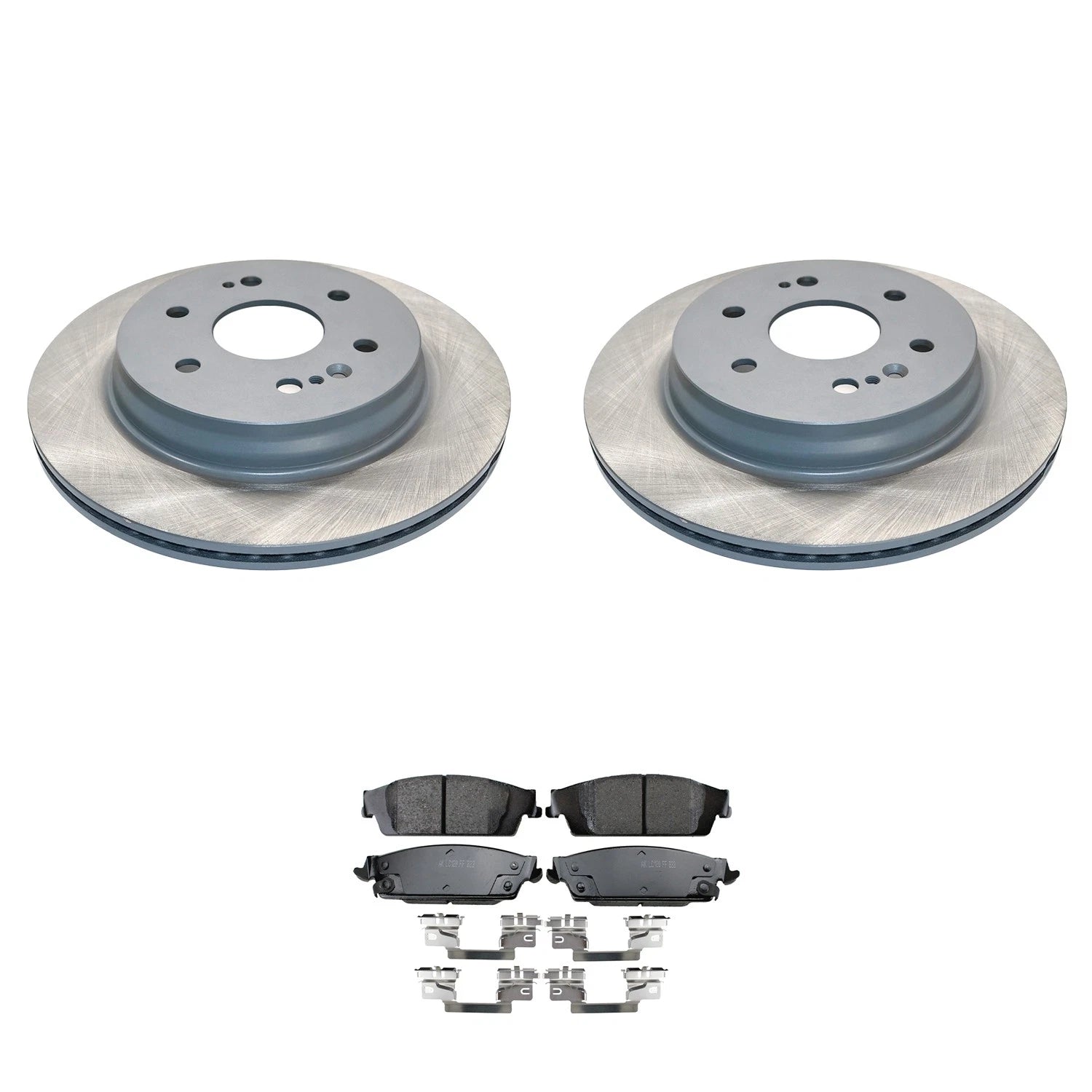 DuraGo Rear Rotor & Akebono ProACT Ceramic Disc Brake Pad Kit for Silverado 1500 LD (2014–2018)