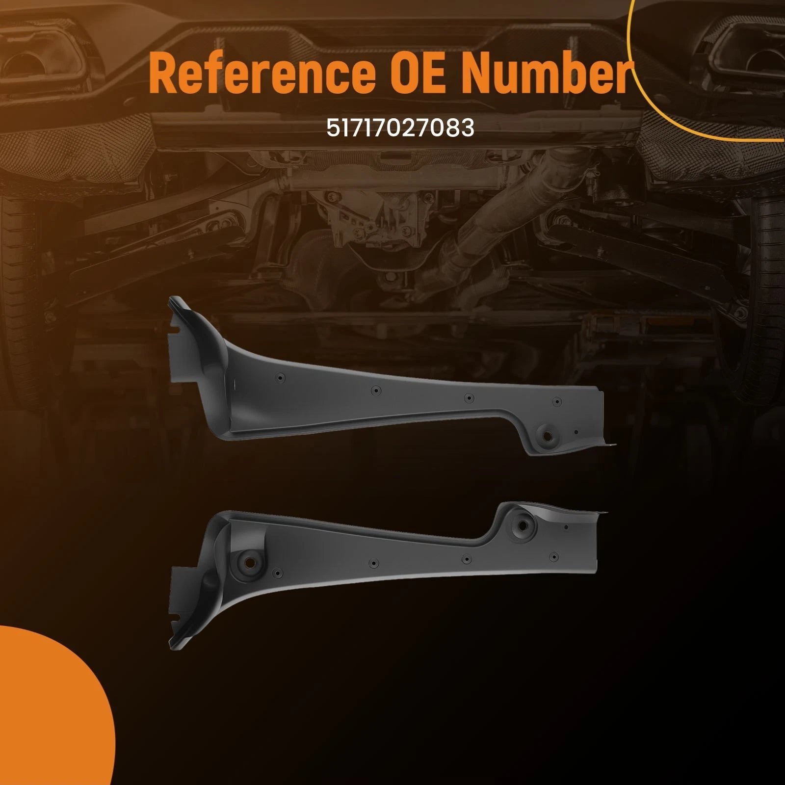 Front Windshield Wiper Cowl Cover Panels for BMW 5 Series (2007–2010)