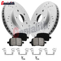 10.8in Front Disc Rotors + Ceramic Brake Pads Kit for Toyota Avalon (2000–2004)