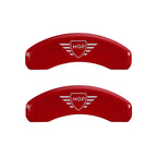 Set of 4 Red Caliper Covers with MGP for 2016 Mini Cooper
