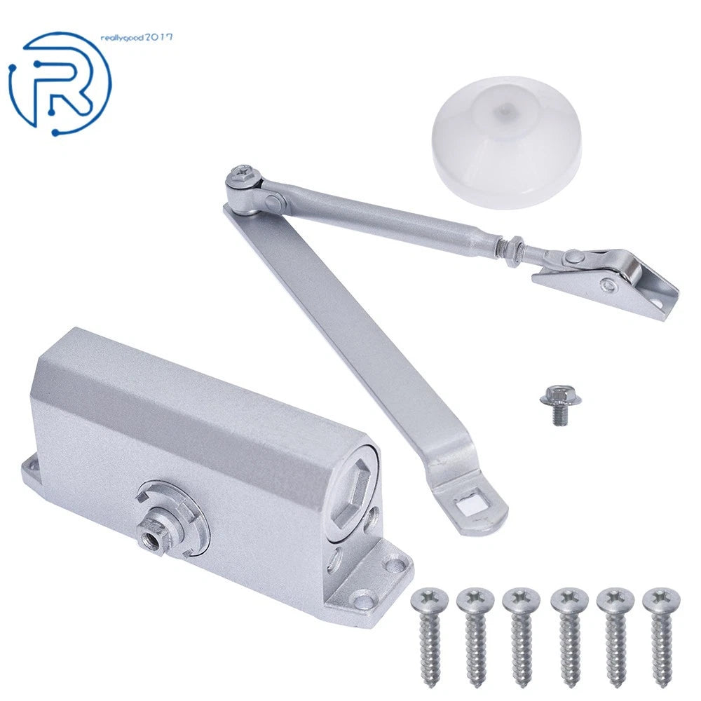 Aluminum Door Closer for Universal Use (25-45KG, 2PCS)