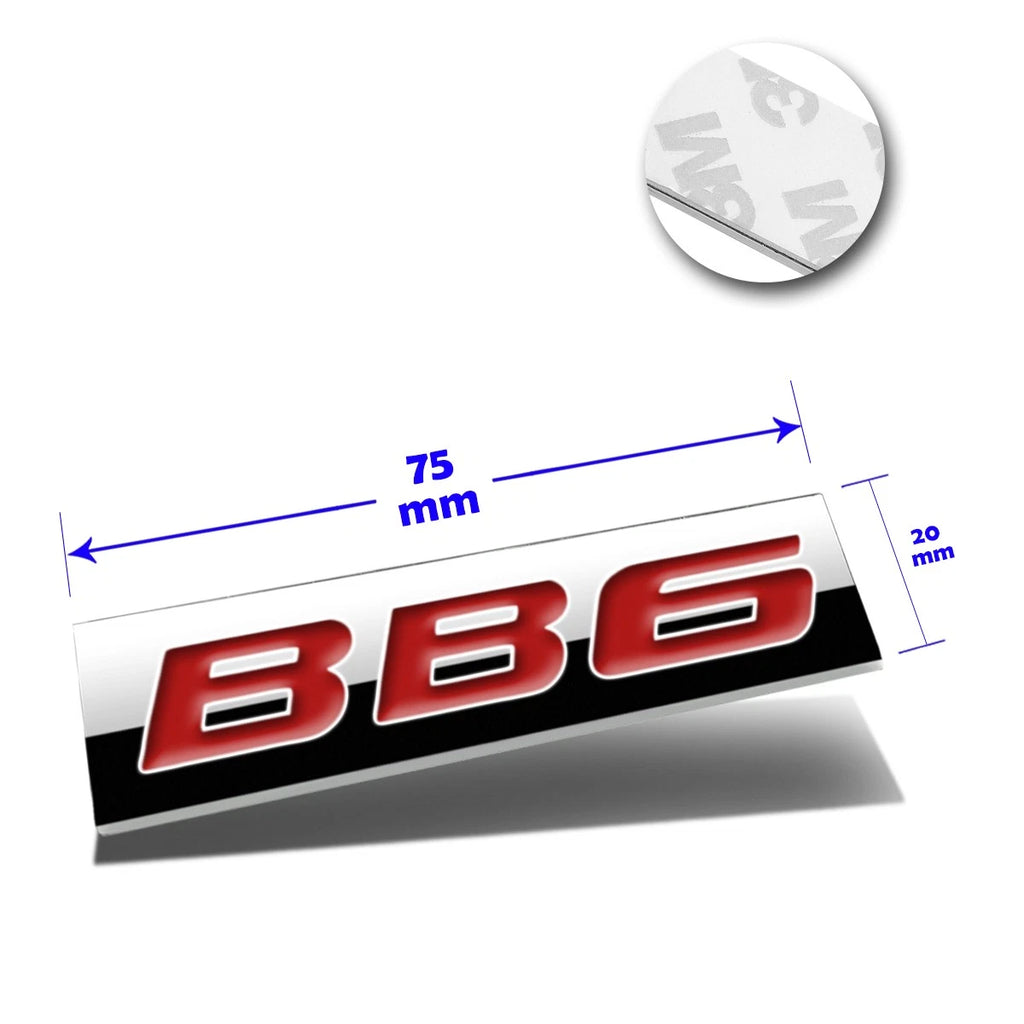 Polished Metal 3D Decal Red Emblem for Honda Prelude (1997–2001)