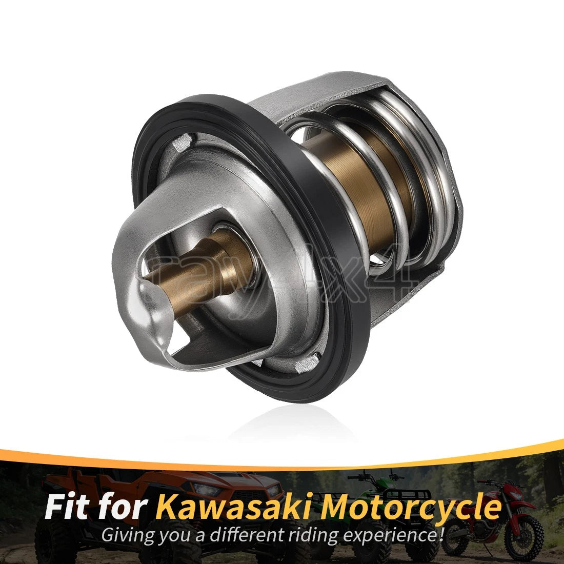 Thermostat w/ Gasket for Kawasaki Ninja 250R EX250F (1986–2007) / Eliminator 250 (1988–1994)