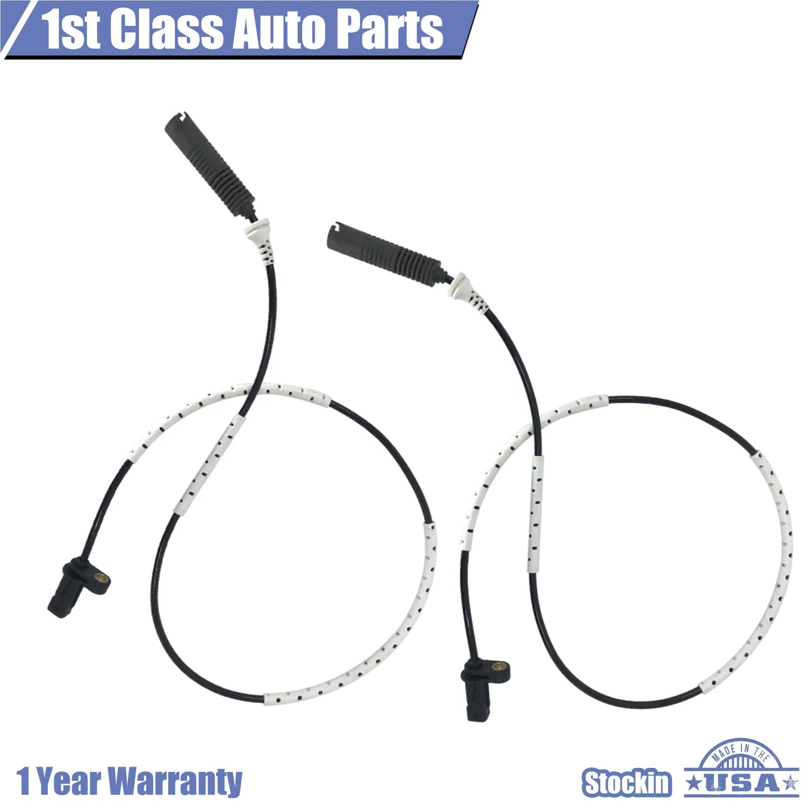 Set of 2 ABS Wheel Speed Sensors for BMW 128i 323i 325i (2007–2011)