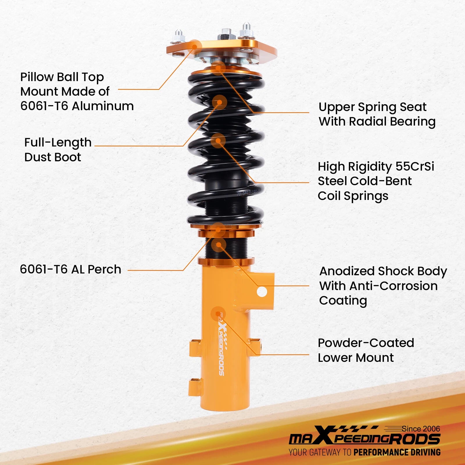 Adjustable Coilovers for Kia Optima (2011-2015)