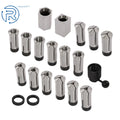 15 Pcs Collet Set & 5 Pcs Collet Block Set for Precision (N/A)