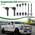 8 Pcs Front Suspension Kit Tie Rod Ends Sway Bar Link for Ford 