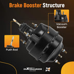 Vacuum Power Brake Booster for Ford Thunderbird 5.0L/4.2L V8 (1980–1982) 54-73207