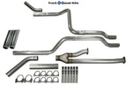 2.5" Dual Exhaust Kit for Toyota Tundra (2014–2021) No Muffler, Chrome Tip