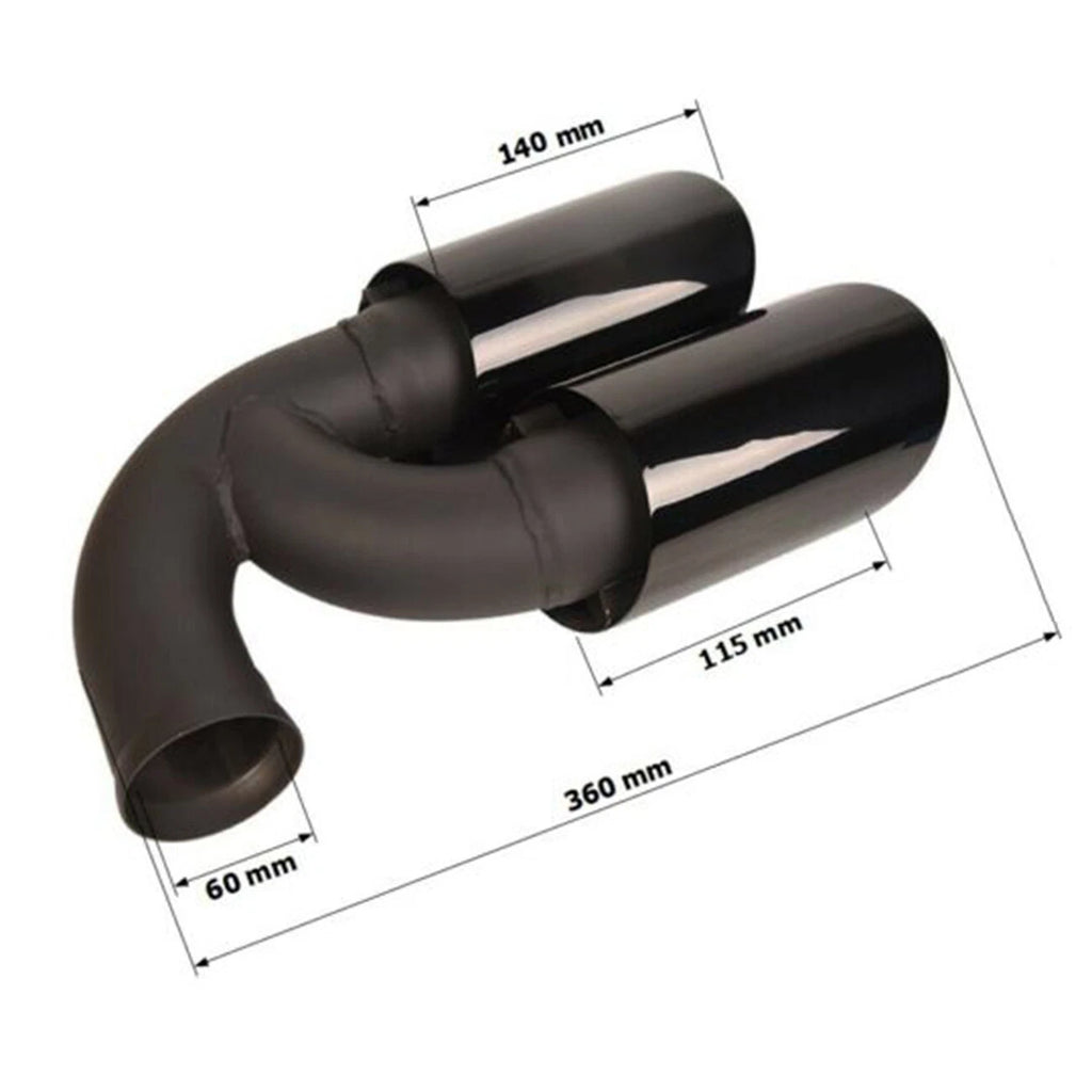 Stainless Steel Muffler Pipe Tips for Porsche Cayenne V8 (2010-2014)
