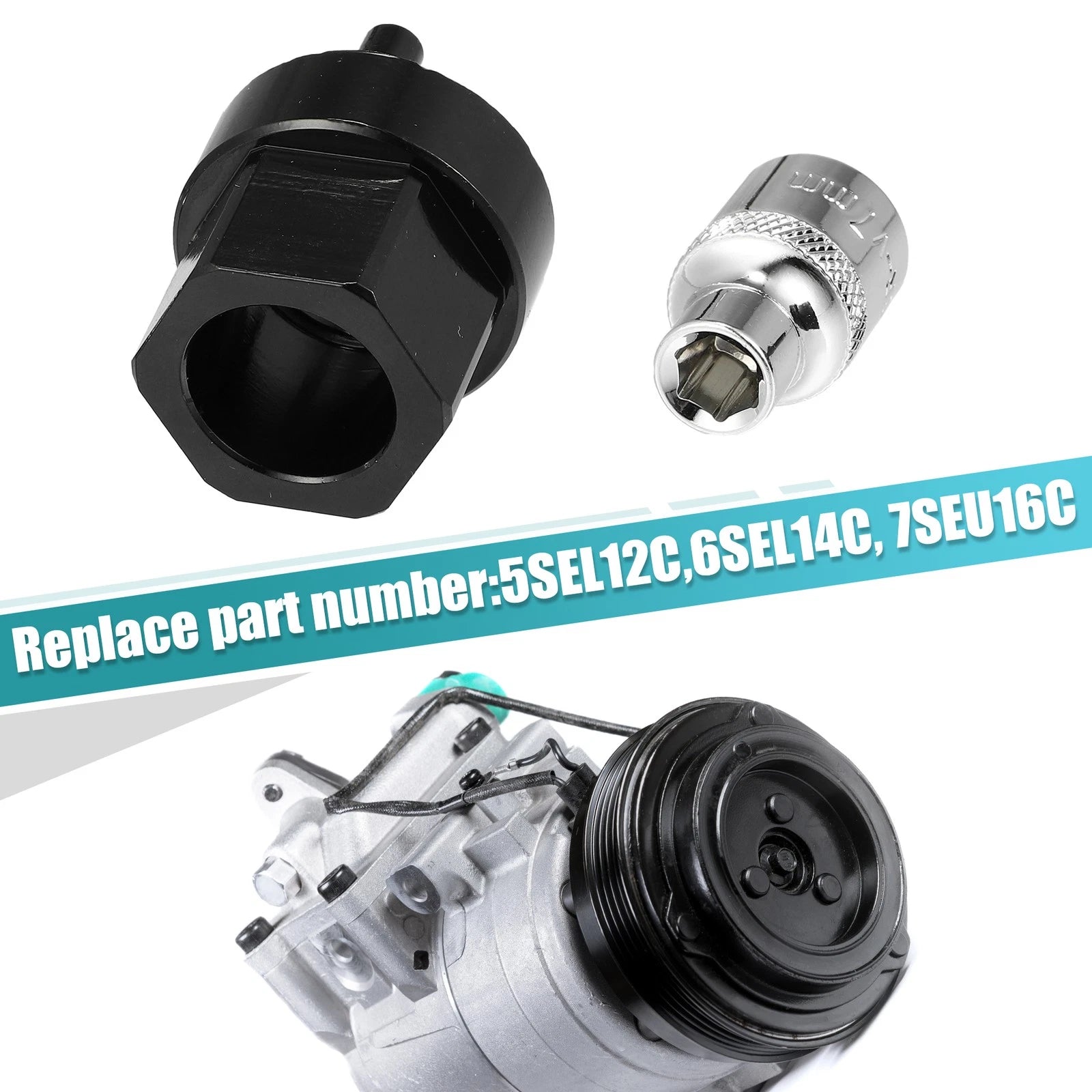 Set of 1 A/C Compressor Clutch Hub Remover Tool 7mm for Mercedes Benz 5SEL12
