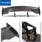 Universal 57" JDM Racing GT RS Carbon Fiber Rear Trunk Spoiler Wing