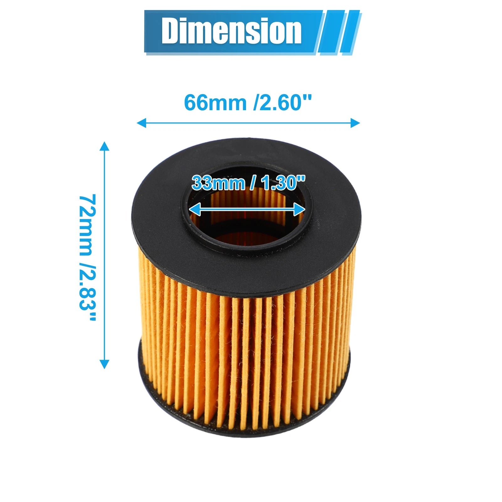Set of 1 Engine Oil Filter 03C115562 03C115577A for Audi A3 (2003–2013)