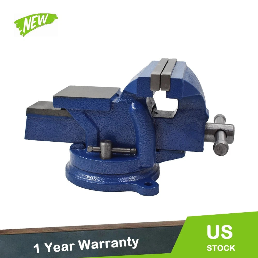 4-Inch Heavy Duty Steel Locking Base Tabletop Clamp Vise with Anvil