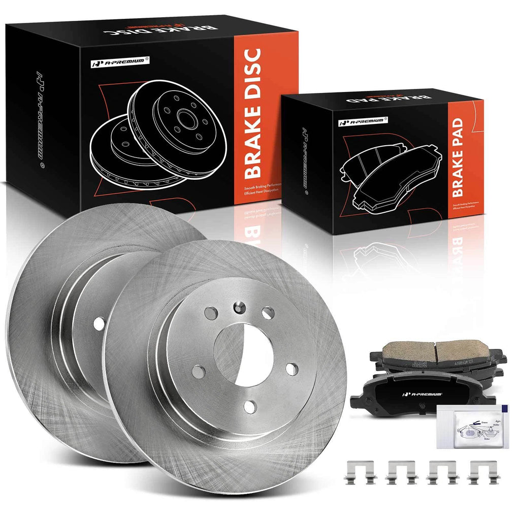 Rear Disc Brake Rotors & Ceramic Pads for Buick Lucerne (2006–2011)