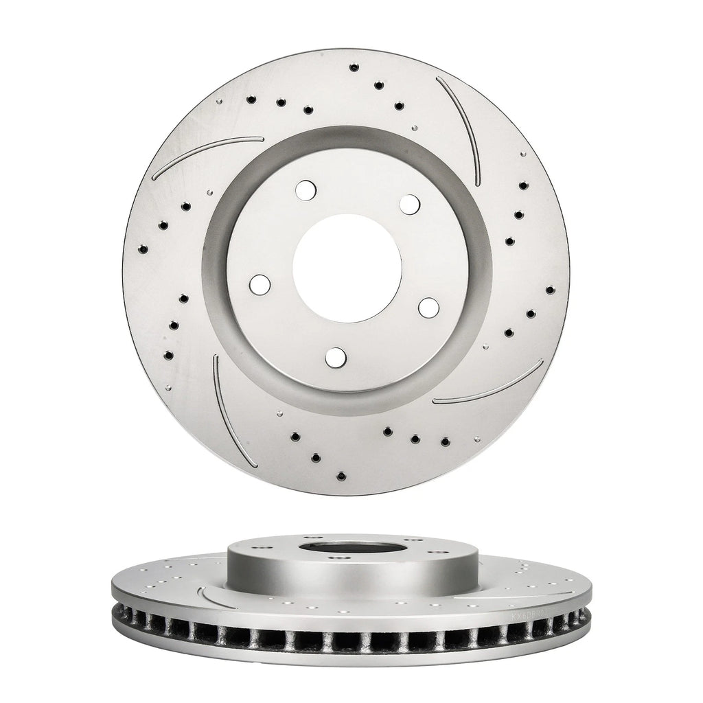 Front Brake Rotors and Ceramic Pads Kit for Nissan Rogue (2014–2017)