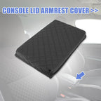 Center Console Lid Armrest Cover for Ford F150 (2009–2014) Black
