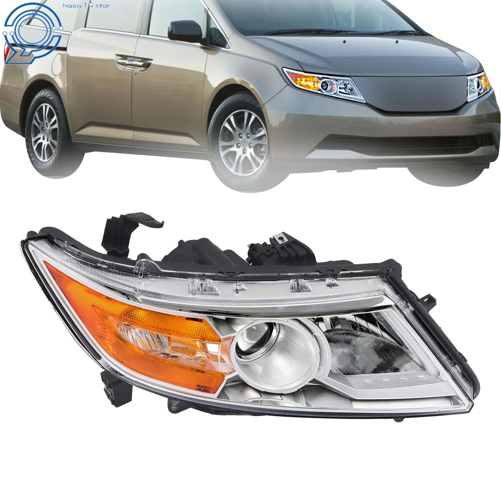 HID Headlight for Honda Odyssey EX/EX-L/LX/Elite (2011–2013) Right Side