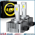 Set of 2 D3S LED Headlight Bulbs for HID Xenon (80000LM, 6500K)
