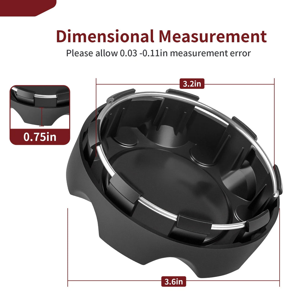 4X Wheel Center Caps for Polaris RZR XP 1000 (2017–2022) 1522853-655