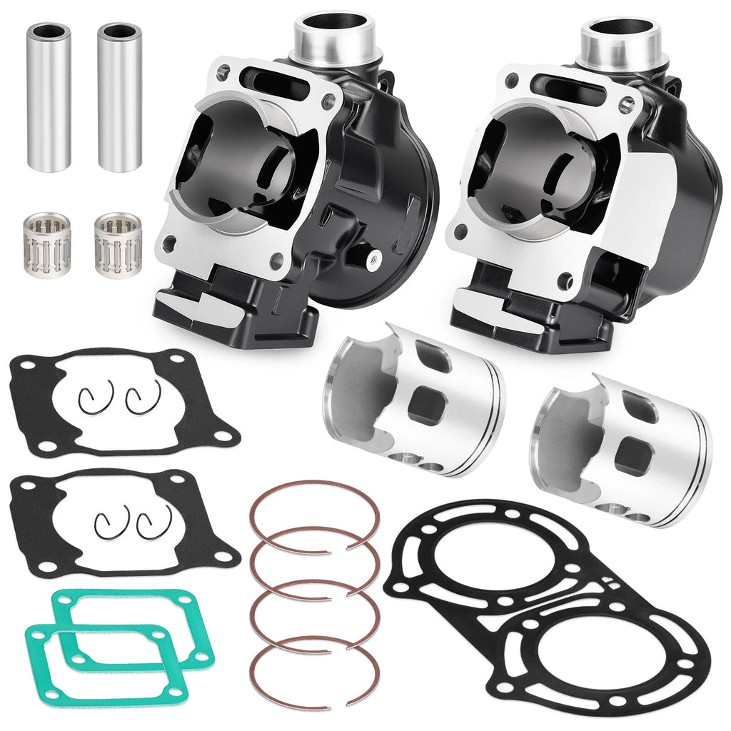 Set of 2 Forged Pistons with Gaskets for Yamaha Banshee (1986–2006) 11:1