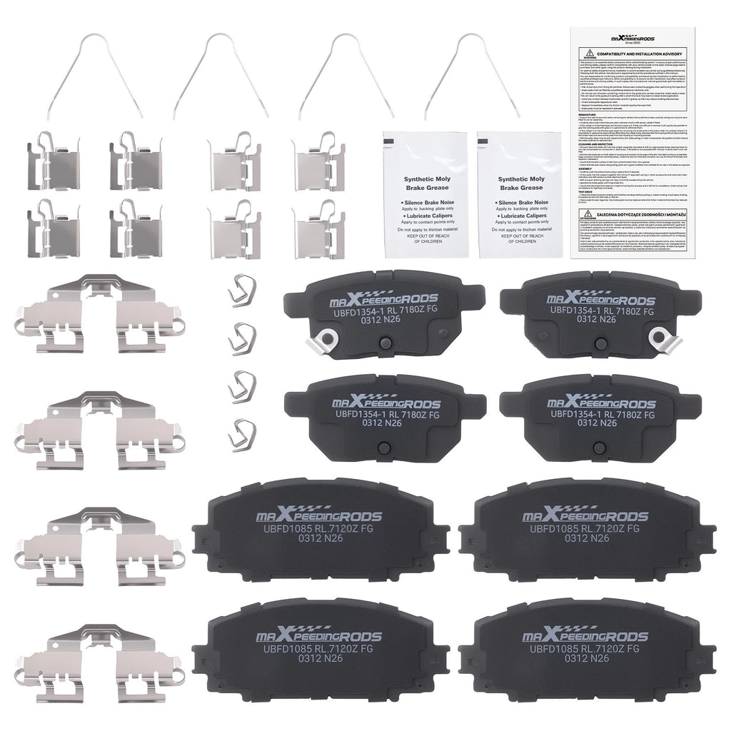 Ceramic Brake Pads Kit for Toyota Prius Plug-In (2012–2013) Corolla