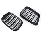 Front Upper Bumper Mesh Grille Trim for BMW 5 Series E39 (1995–2004) Black