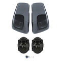 Hard Saddlebag Lids for Harley Touring Glide (2014–2024) 5x7" Speakers Gunship Gray
