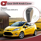 1 Pc Gear Shift Knob Cover for Ford Fiesta (2009–2012) Black Beige