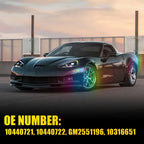 4X Smoked RGB LED Side Marker Light for Chevrolet C6 Corvette (2005–2013)