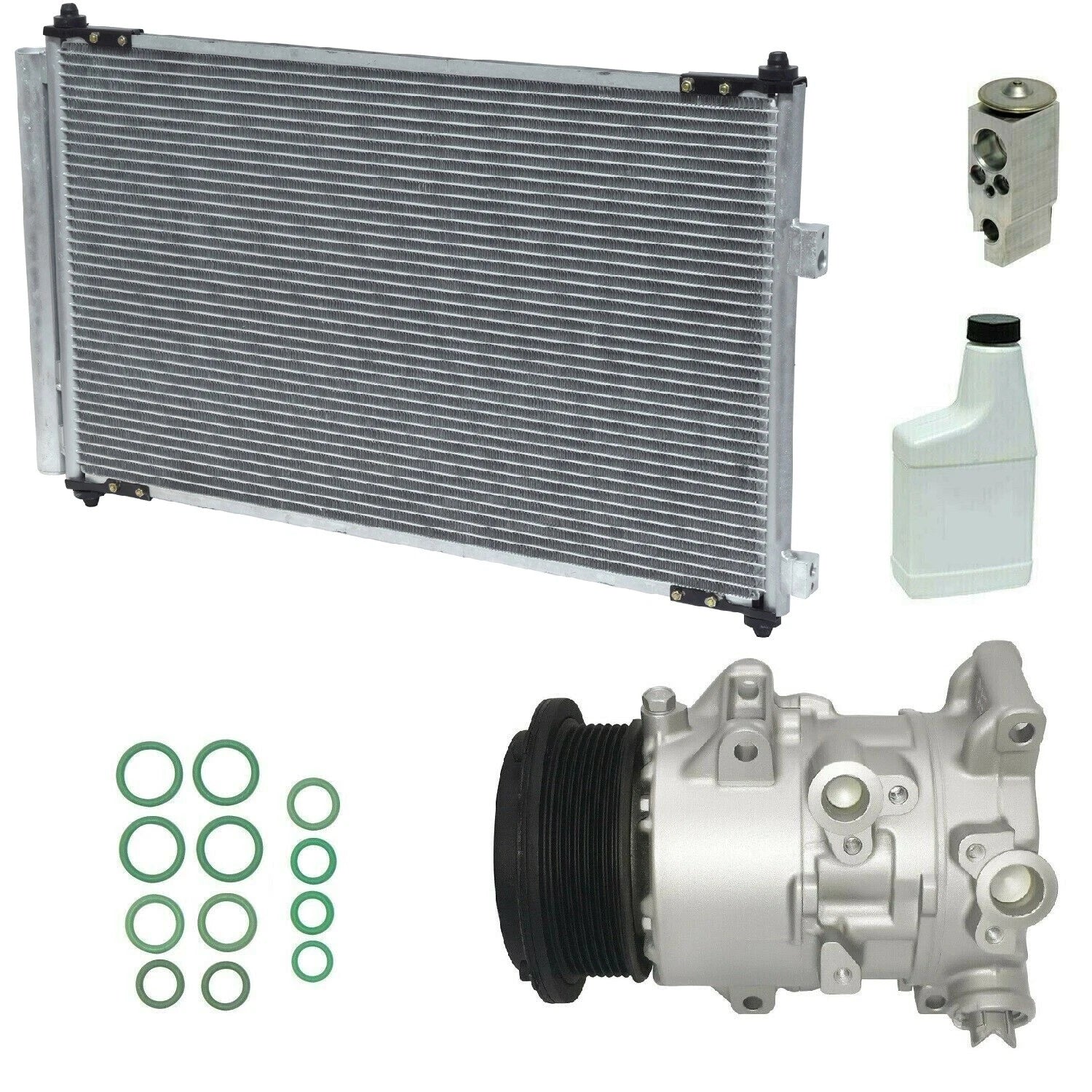 AC Compressor Kit with Condenser for Toyota Hilux (2012–2018)