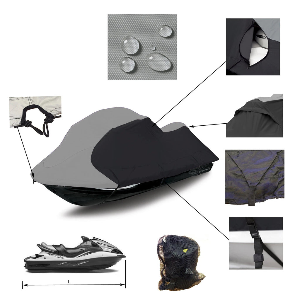 Heavy Duty Trailerable Jet Ski Cover for Sea Doo RXP 155 215 (2007–2010)