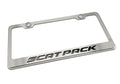 License Plate Frame Solid Black Inlay for Dodge Scat Pack (2015–2023)