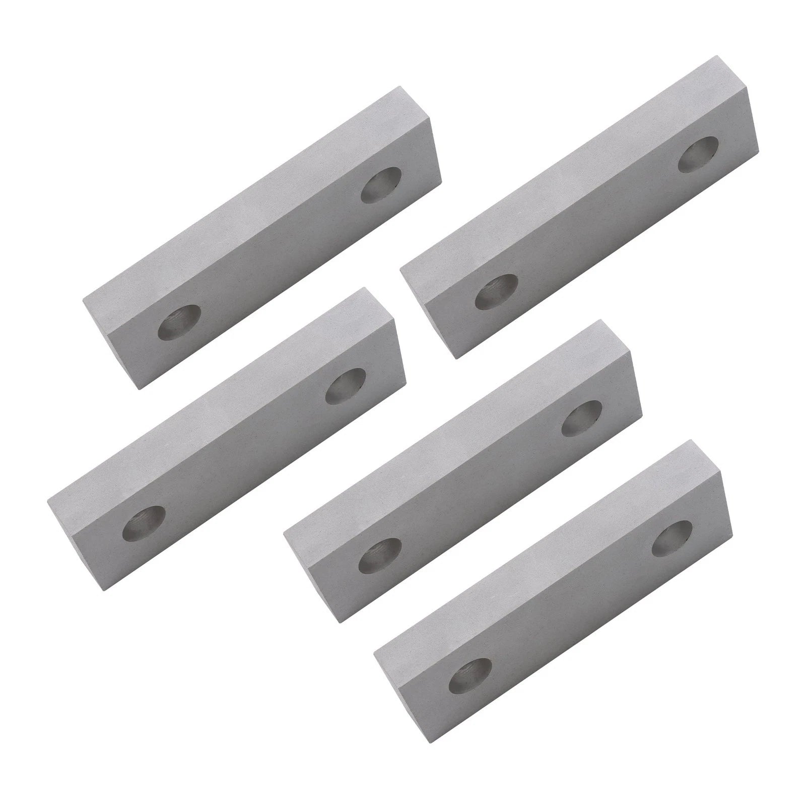 Set of 5 Machinable Aluminum Soft Jaws for 6" Vise