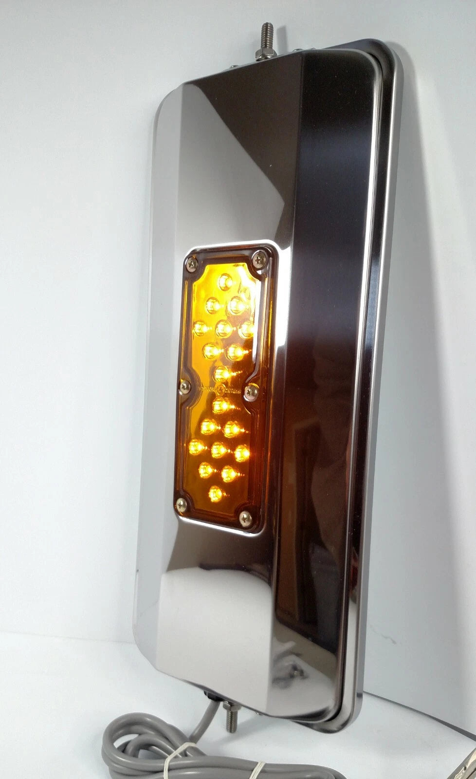 Heated Power Stainless Mirrors Amber LED for Peterbilt Kenworth KW West Coast (2005–2015)