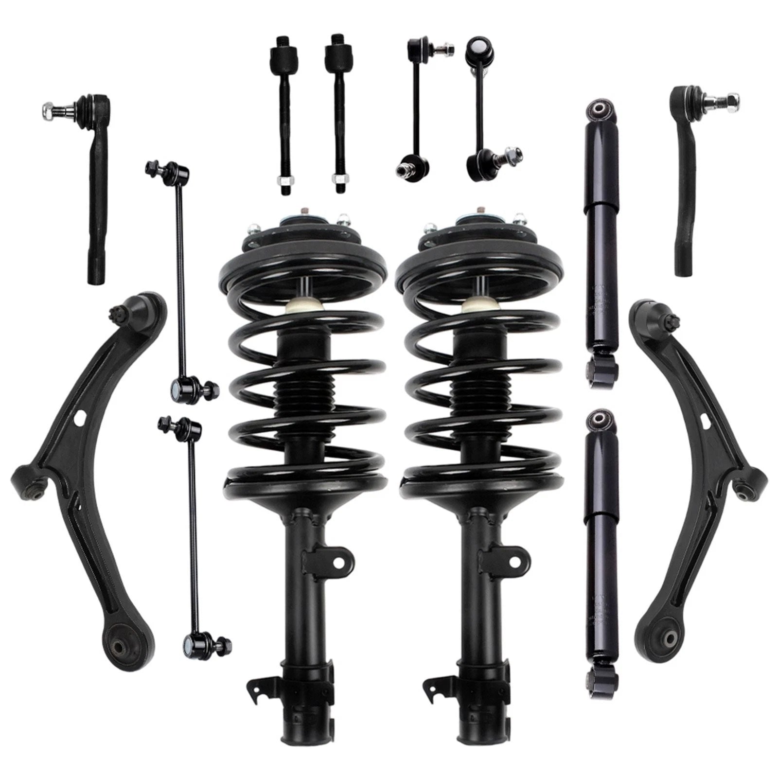 Front Rear Strut Shock Tie Rod Control Arm Sway Bar for Honda Pilot (2006–2008)