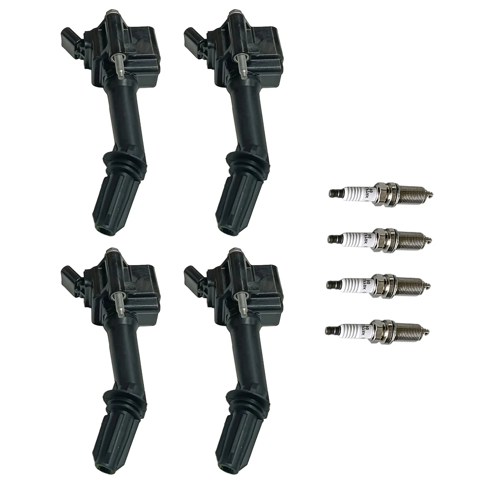 Set of 4 Ignition Coils & Iridium Spark Plugs for Chevy Cruze Malibu (2011–2019)