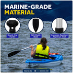 2-Pack Telescopic Canoe Paddle for Universal Use (39" to 60") - FO4720-M2