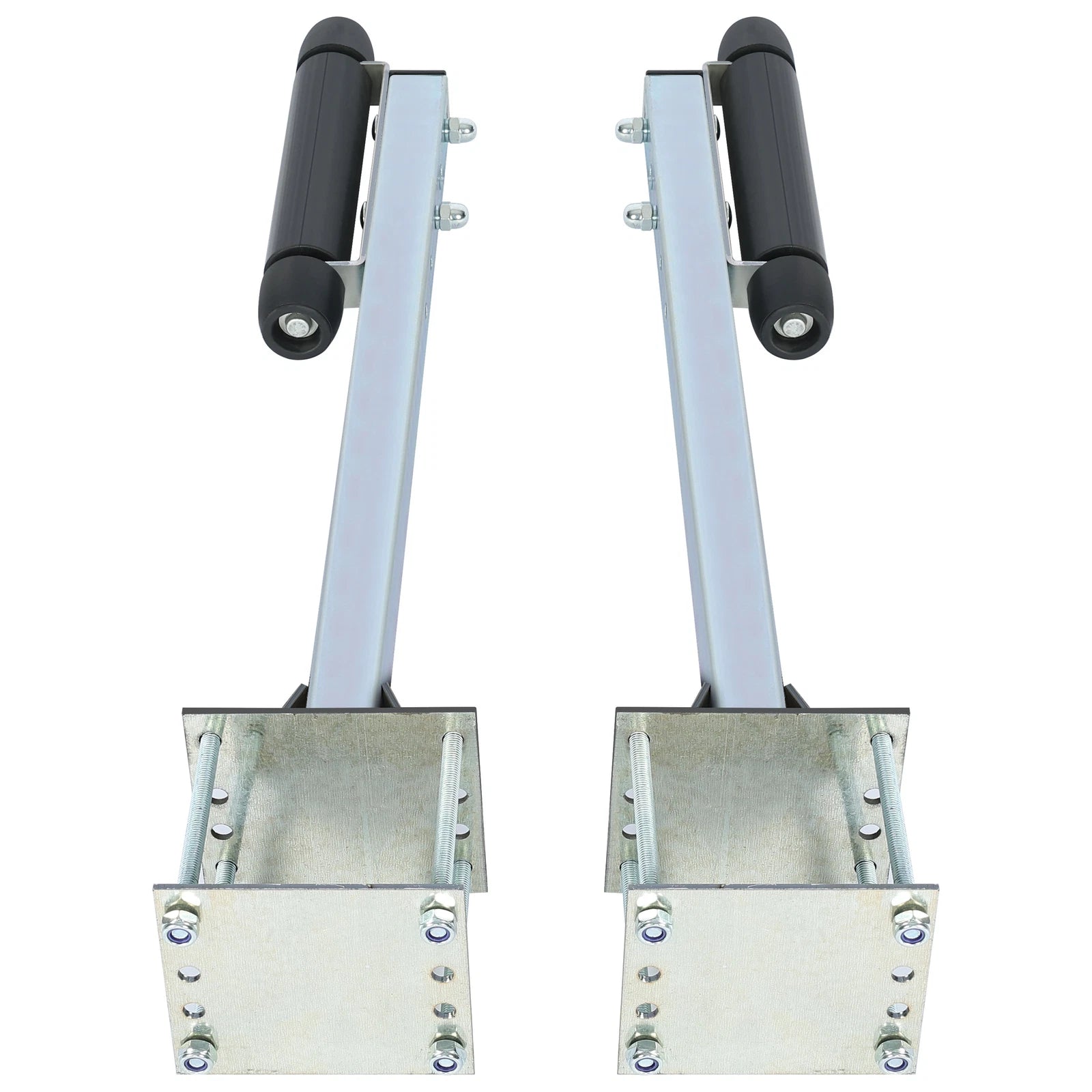 Pair Zinc-Plated Steel Roller Guide-On for Boat Trailer (Sailboat)