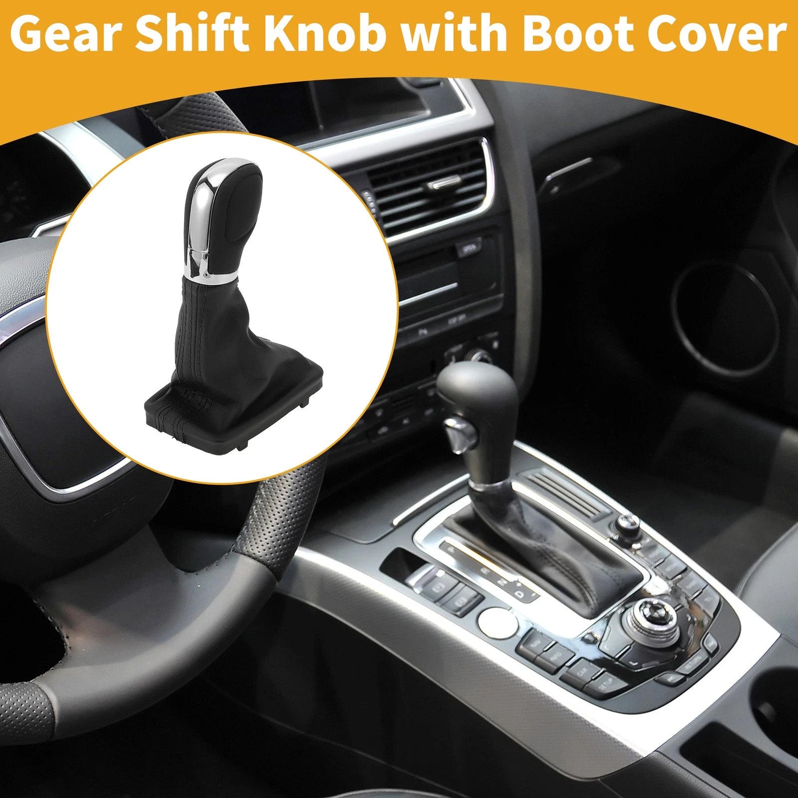 Automatic Gear Shifter Knob with Cover for Volkswagen Tiguan (2012–2015)