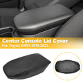 Center Console Lid Armrest Cover for Toyota RAV4 (2019–2023) Leather Trim Black