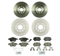 Disc Brake Pad & Rotor Kit for Volkswagen (Front & Rear, 312mm/253mm)