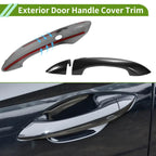 Exterior Door Handle Cover Trim for Hyundai Tucson (2022-2024) Carbon Fiber Black