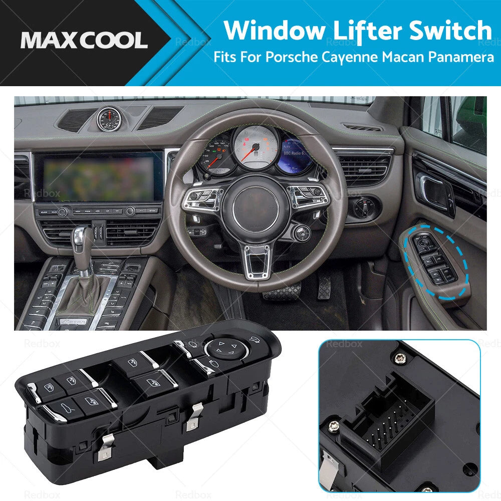 Window Lifter Switch for Porsche Cayenne Macan Panamera (2009–2022)