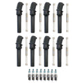 Set of 8 Denso Iridium Power Spark Plugs & Coil Boots for Ford E-Series F-Series V8