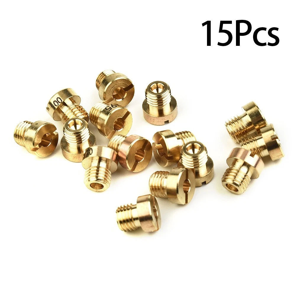15pcs Main Jet Kit for Dellorto PHNL PHVA PHBH PHBN PHVB PHBG (60-130 M6)