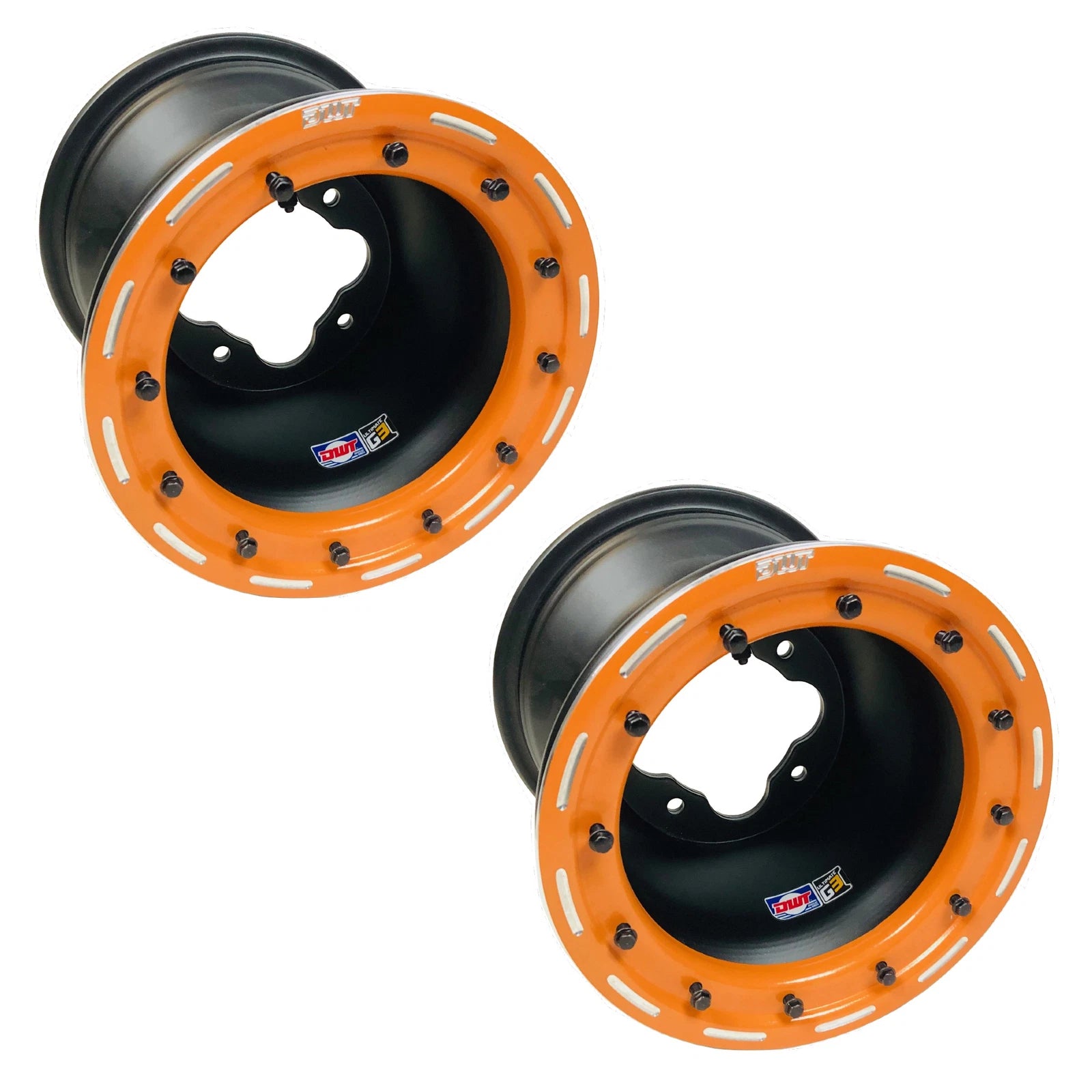 Set of 2 DWT G3 Beadlock Rims for Yamaha YFZ450 Raptor Banshee (9" 4/115)